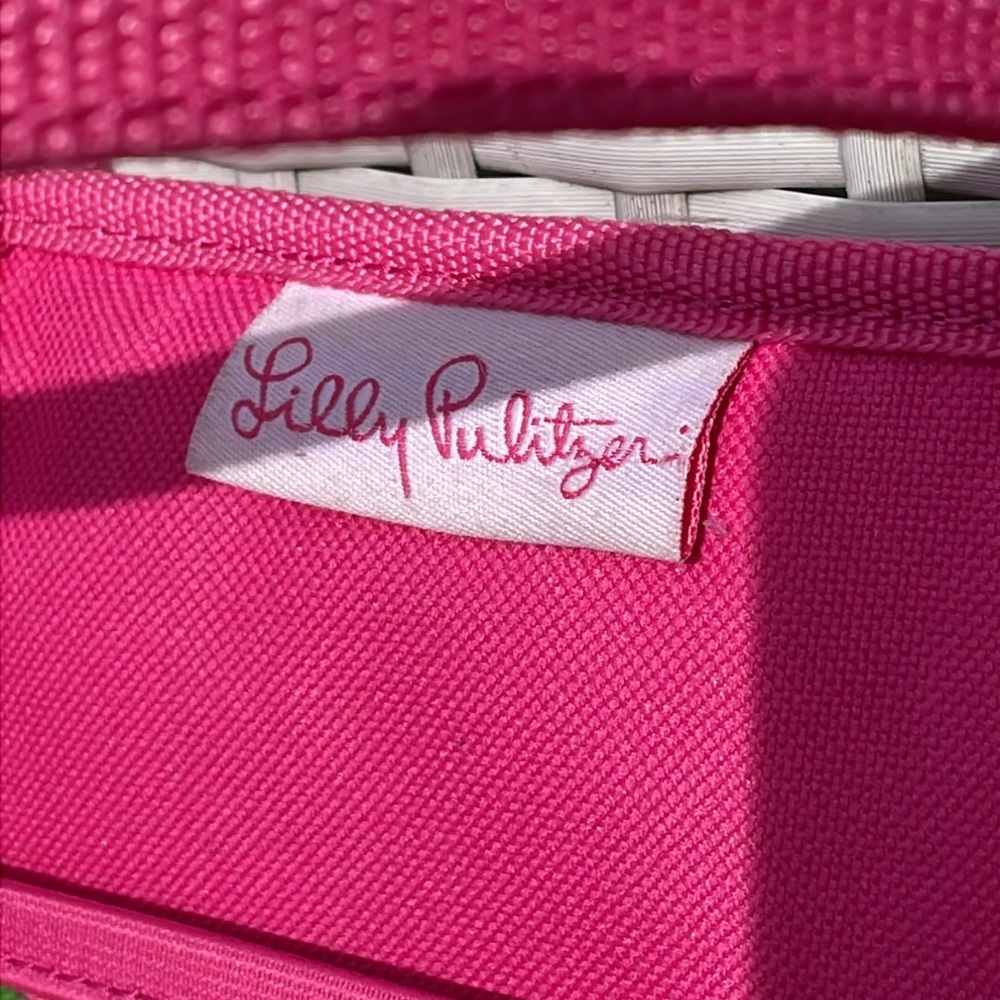 Lilly Pulitzer Pink Floral Gardening Tote Bag - Picture 2 of 11